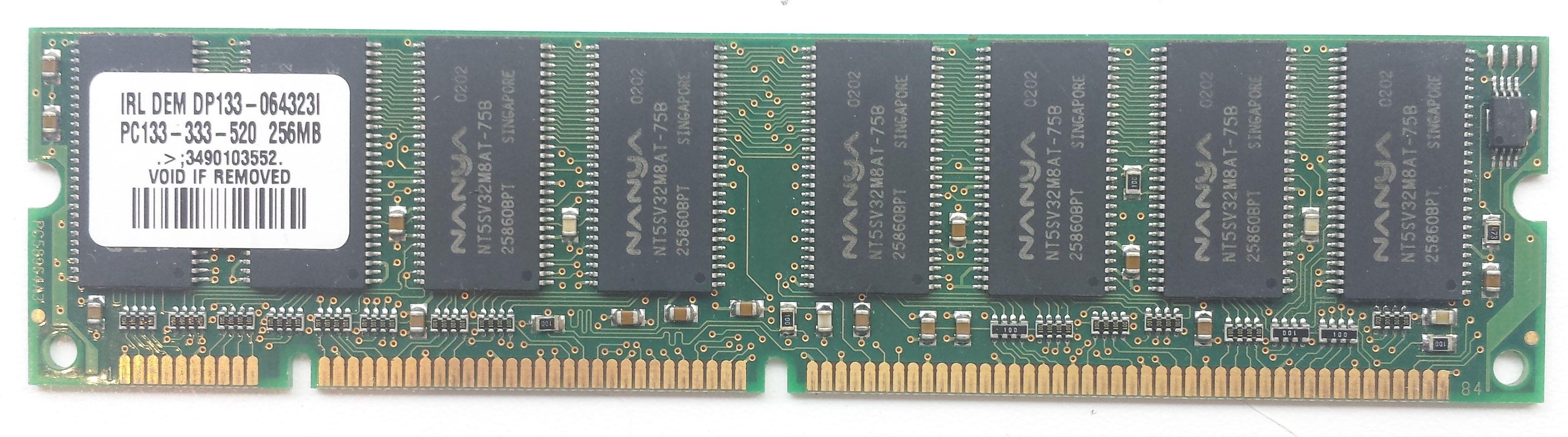 SDRAM 256MB 133Mhz / Dane-Elec IRL DEM DP-133-064323I