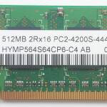 DDR2 SO-DIMM 512MB 533Mhz-PC4200 / Hynix HYMP564S64CP6-C4