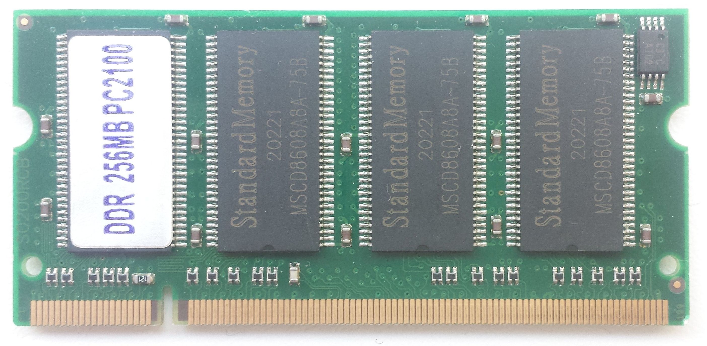 DDR SO-DIMM 256MB 266Mhz-PC2100 / Merkloos ZSMD6E32C222TS1-1JD