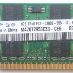 DDR2 SO-DIMM 1GB 667Mhz-PC5300 / Samsung M470T2953EZ3-CE6