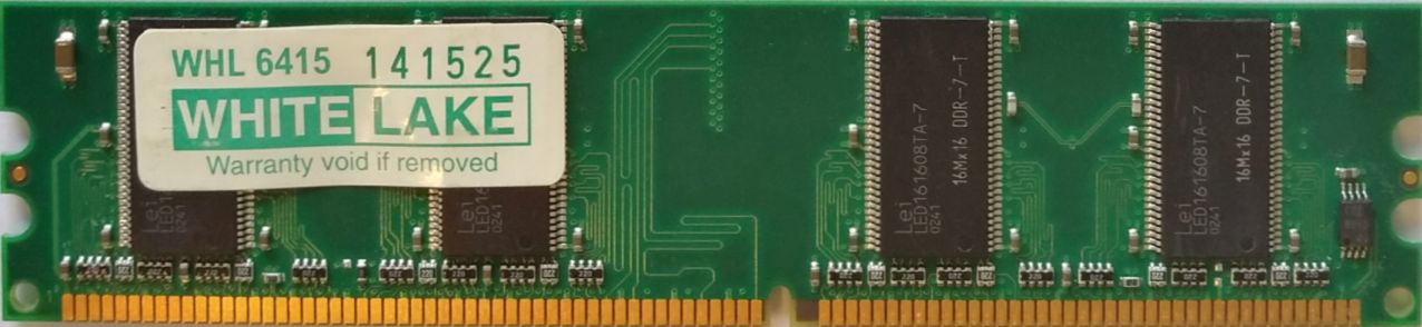 DDR 256MB 400Mhz-PC3200 / Whitelake WHL6415