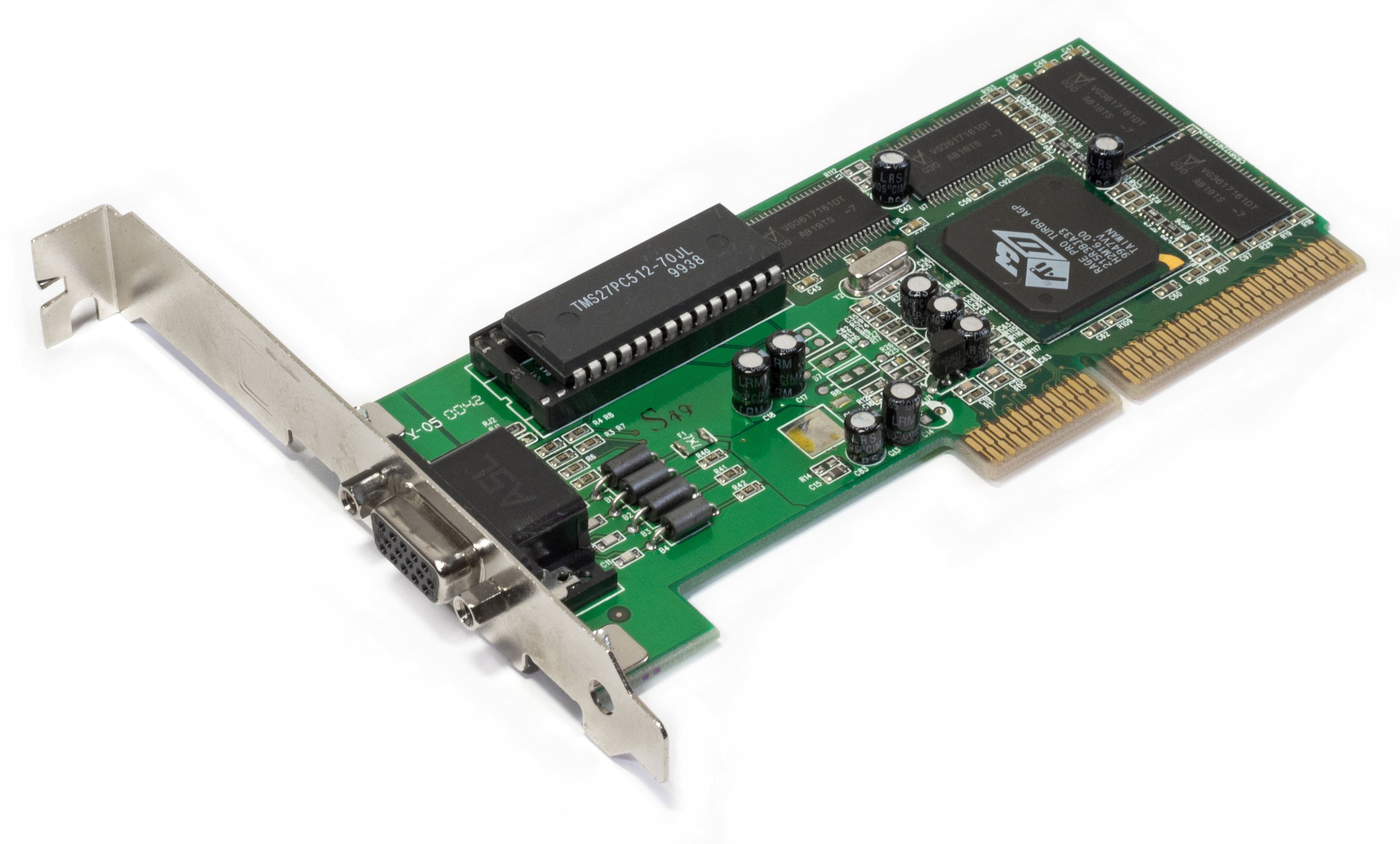 Grafische kaart ATI 3D Rage Pro Turbo 8MB SDR AGP 2x 3.3V VGA 102-G0102-00