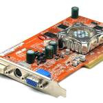 Grafische kaart ATI Radeon 9550 128MB DDR AGP 8x DVI VGA S-VIDEO RV350 ASUS met ZALMAN KOELER MOD