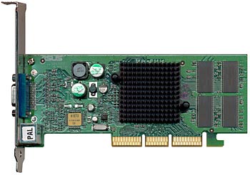 Grafische kaart nVidia GeForce4 MX420 64MB DDR AGP 4x VGA S-VIDEO NV17 Board ASUS V8170