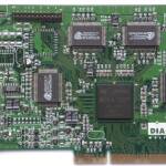 Grafische kaart nVidia Riva 128 4MB SDR AGP 1x 3.3V VGA NV3 Board Diamond