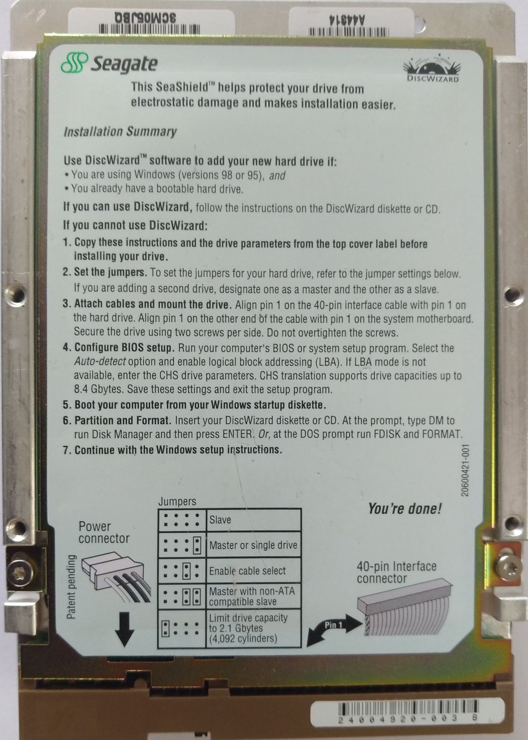 HDD PATA66 3