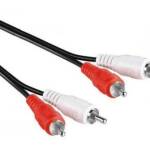 RCA Tulp audio kabel male-male wit-rood 10M