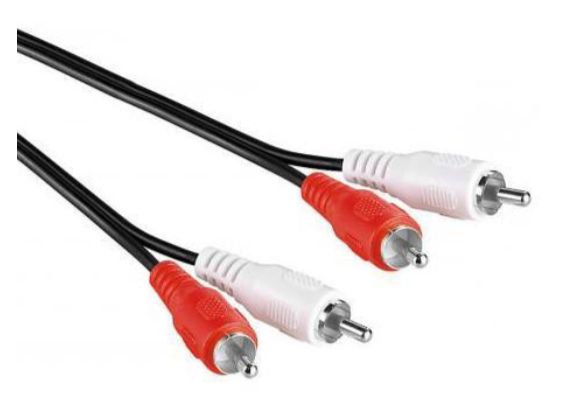 RCA Tulp audio kabel male-male wit-rood 10M