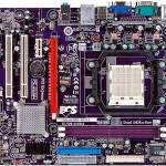 Moederbord Socket AM2+ DDR2 PCI-E 16X MicroATX 20+4-pins / ECS GeForce6100SM-M2 MET CPU HEATSINK, MET I/O SHIELD