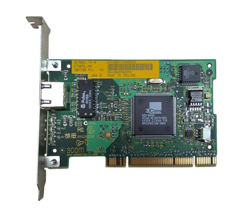 Netwerk kaart 10/100 Mbit/s PCI RJ45 3Com 920-BR05