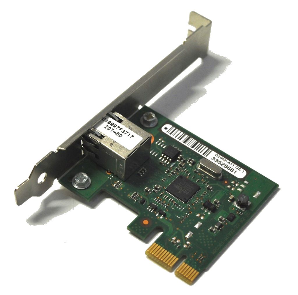 Netwerk kaart 10/100/1000 Mbit/s PCI-E RJ45 LOW PROFILE / Fujitsu Siemens W26361-W992