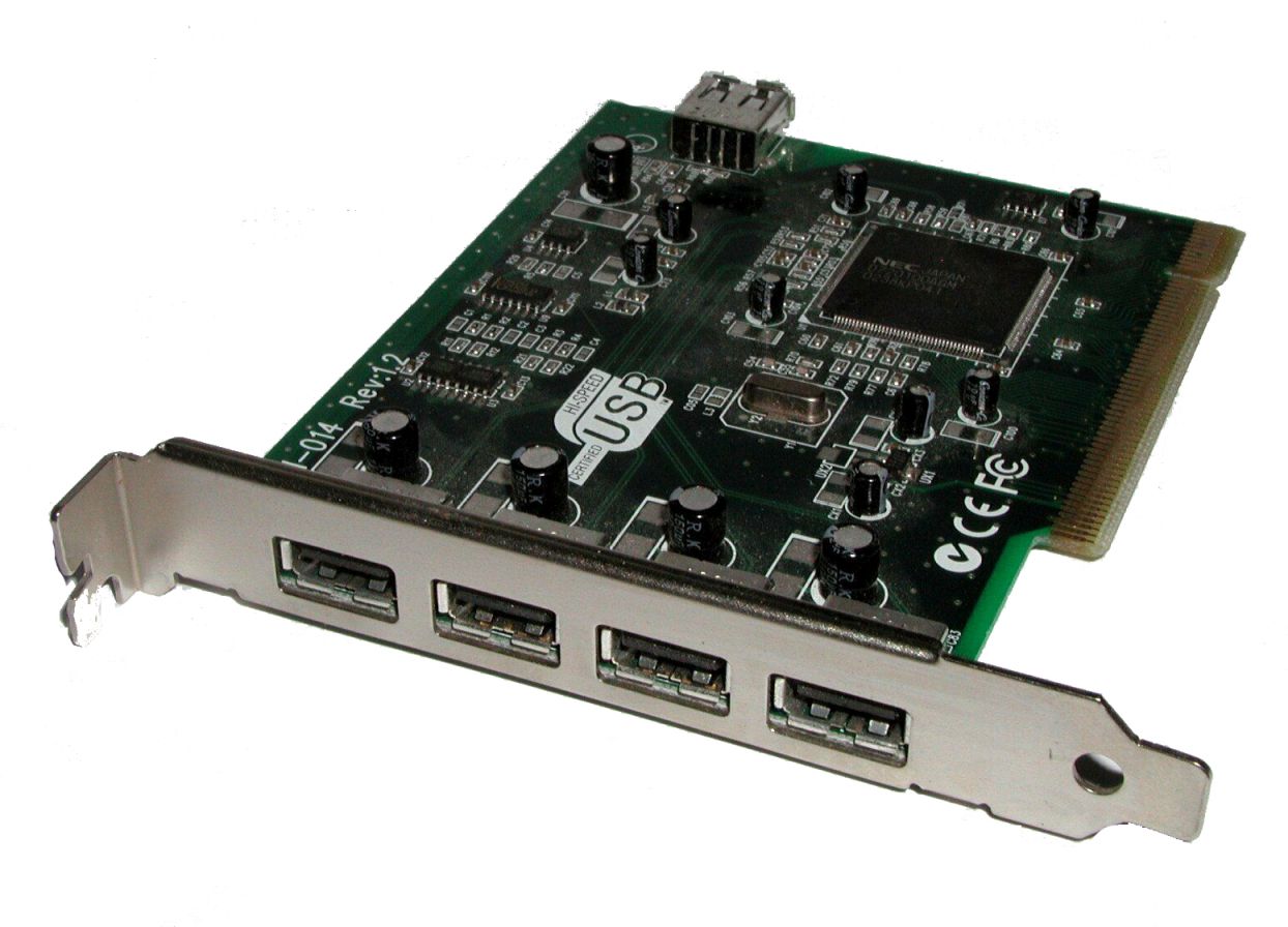 USB kaart USB 2.0 4+1 slots PCI NEC D720100AGM