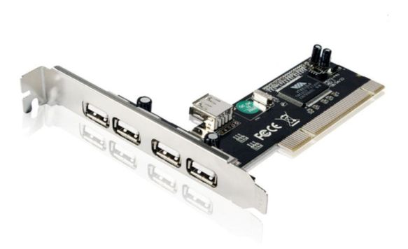 USB kaart USB 2.0 4+1 slots PCI VIA VT6212 Gembird