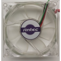 Ventilator 80x80x25 12VDC 3-pins LED / Antec 001