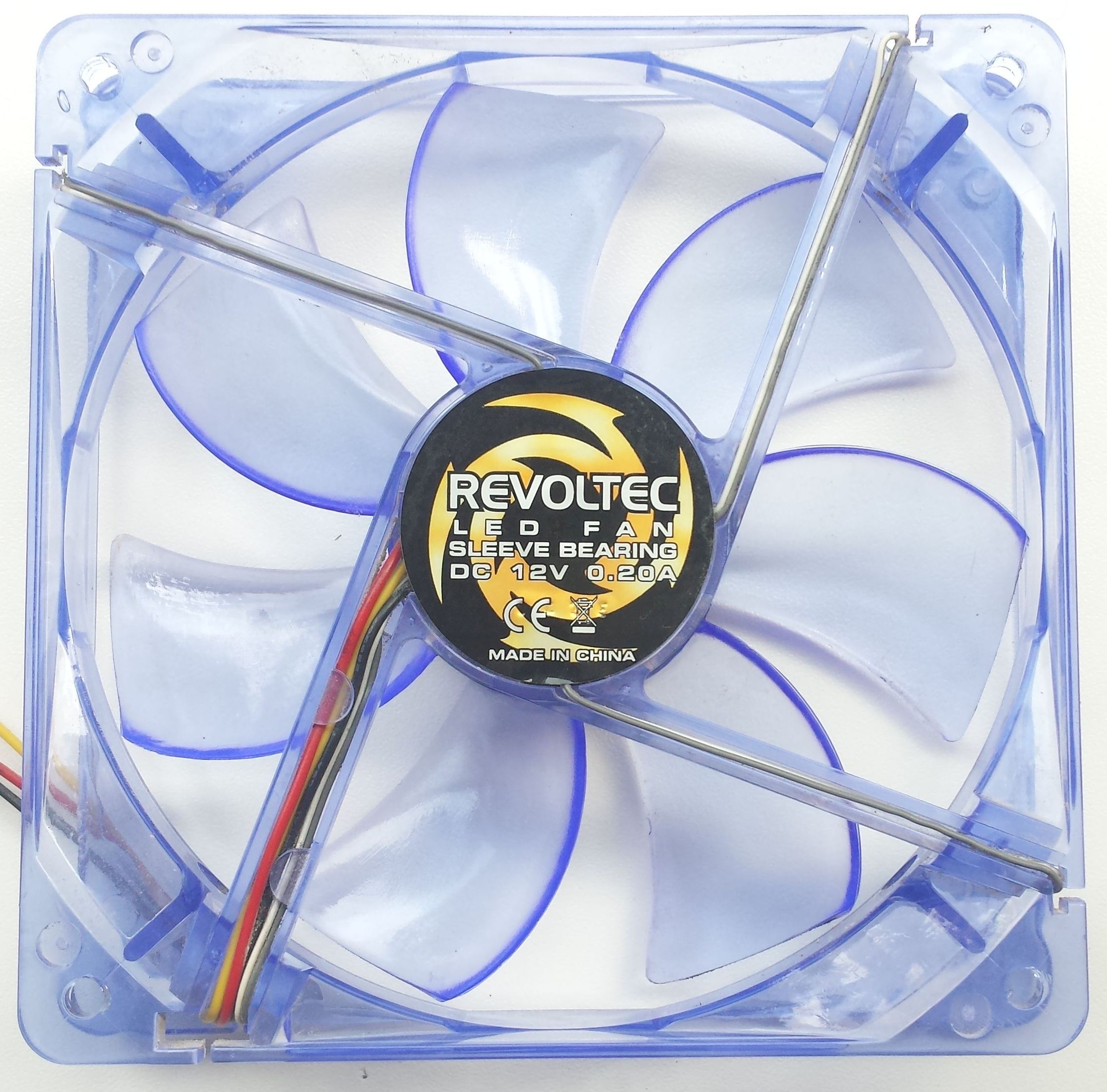 Ventilator 120x120x25 12VDC 3-Pins / Revoltec LED Fan