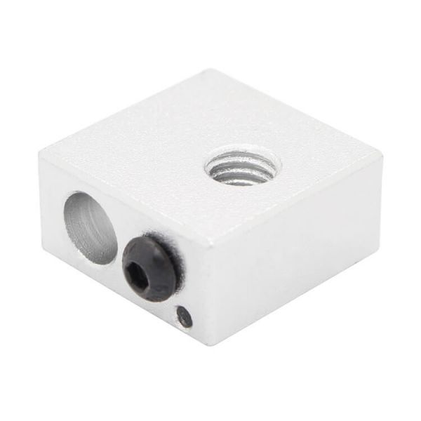 Heat block M6 type MK7/MK8 20x20x10mm aluminium