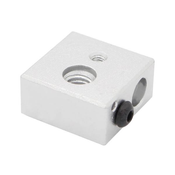 Aluminum heat block 20x20x10 MK7-MK8 02