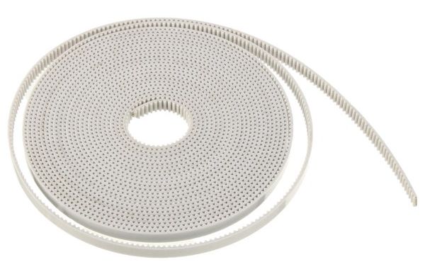 Tandriem GT2 met fiber kern 6mm x 1 meter wit