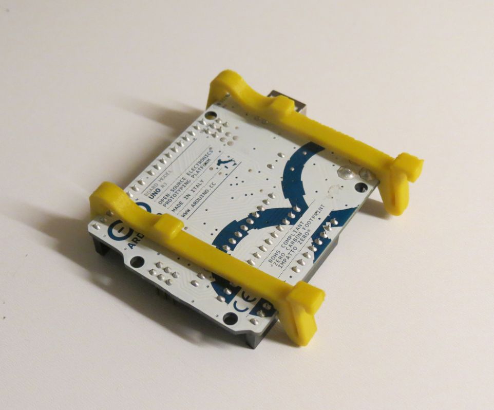 Arduino UNO DIN rail clips foto 03