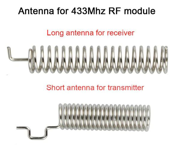 RF ontvanger 433Mhz antenne spiraalvormig staal 02