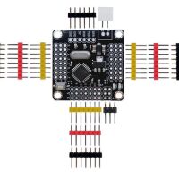 Arduino Mini Pro 5V 16Mhz met ATmega328P Board Module bovenkant met header pins