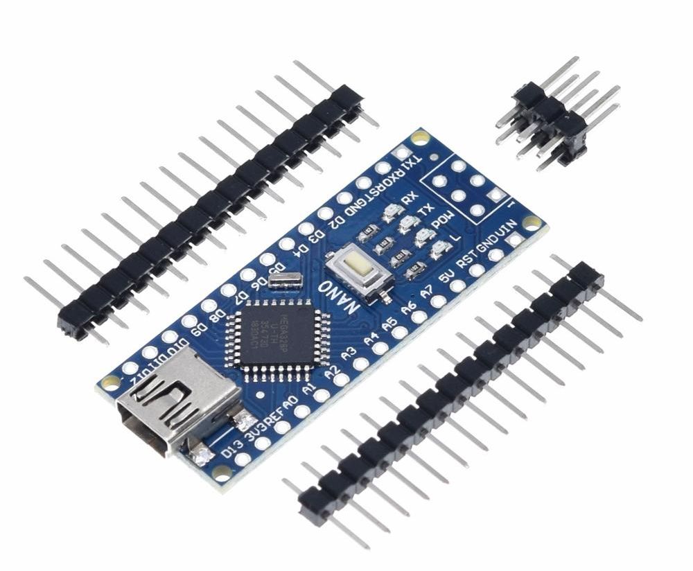 Arduino NANO V3.0 met ATmega 328P-AU en CH340 USB chip (Funduino) ongesoldeerd