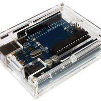 Arduino UNO casing transparant onderdelen met arduino