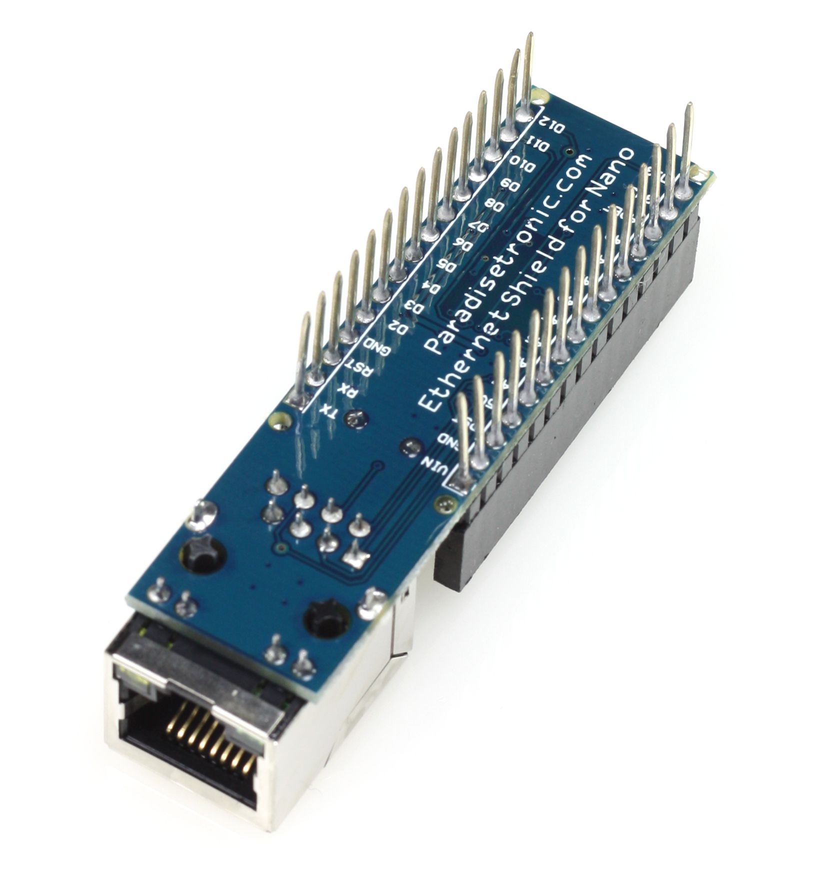 Arduino Nano Ethernet Shield ENC28J60 DR blauw 03