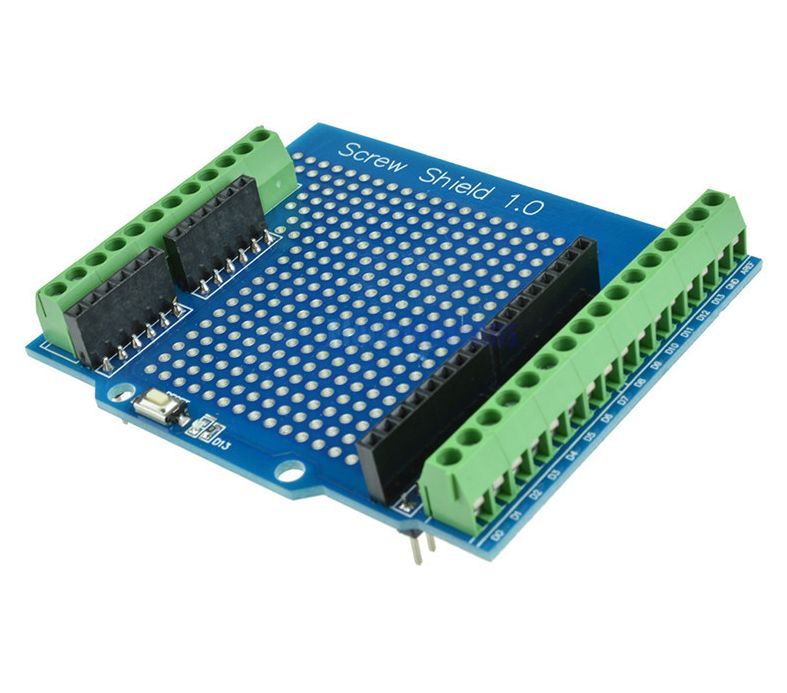 Arduino ProtoShield met klemblokken v1.0