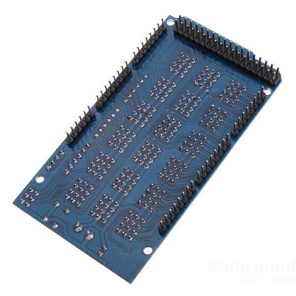 Arduino MEGA sensor Shield v2 onderkant