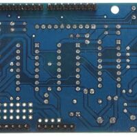 Arduino motor shield (L293D) onderkant