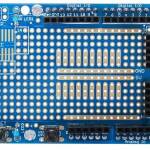 Arduino ProtoShield met Mini Breadboard 170 gaats bovenkant