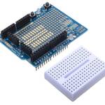 Arduino ProtoShield met Mini Breadboard 170 gaats zijkant los