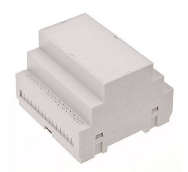 Behuizing kunststof DIN Rail 70x90x65mm ABS lichtgrijs 4U65070907-310