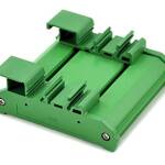 DIN rail PCB bracket 70x72mm adapter montage beugel groen 02
