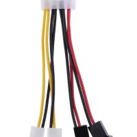 Molex LP4 4-pin naar 4x3-pin mini molex fan power 03