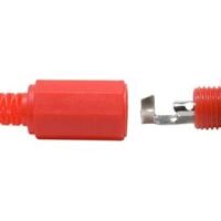 RCA Tulp connector 2-polig female rood 03