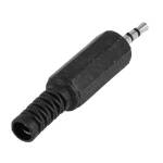 Audio jack connector 2,5mm stereo male achterkant