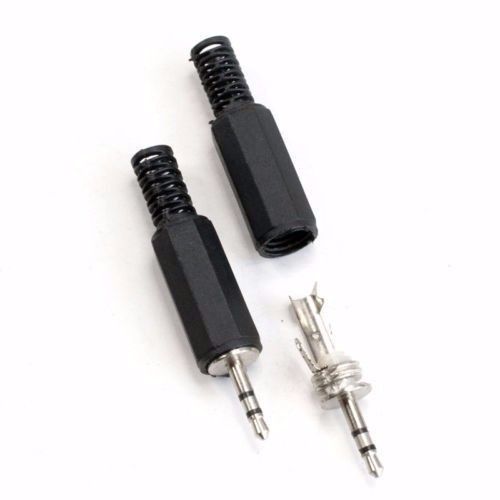 Audio jack connector 2,5mm stereo male uitelkaar