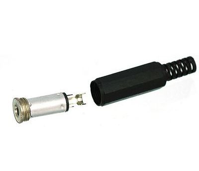 Audio jack connector 3,5mm stereo female uitelkaar