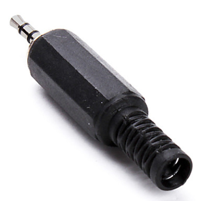 Audio jack connector 3,5mm stereo male achterkant