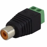 RCA Tulp connector 2-polig female met terminals