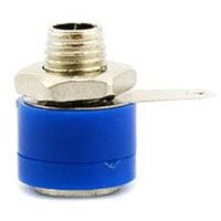 Banaanplug female 4mm Blauw 03