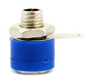 Banaanplug female 4mm Blauw 03