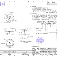 Batterij houder CR1220 CR1225 horizontaal PCB THT afmetingen