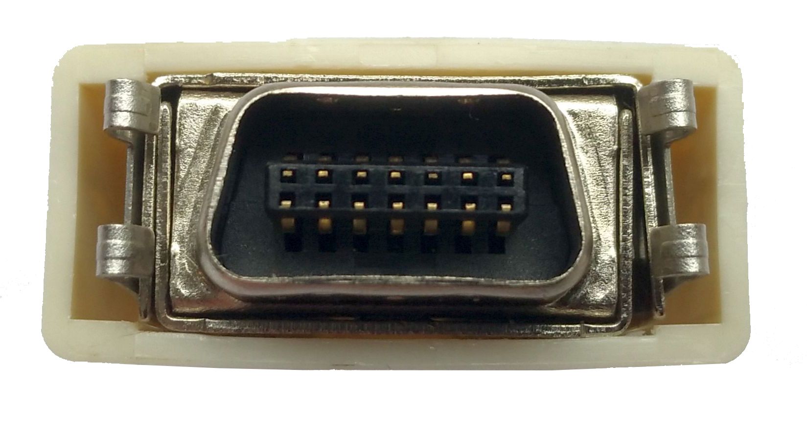 Centronics 14-pin connector met behuizing male voorkant