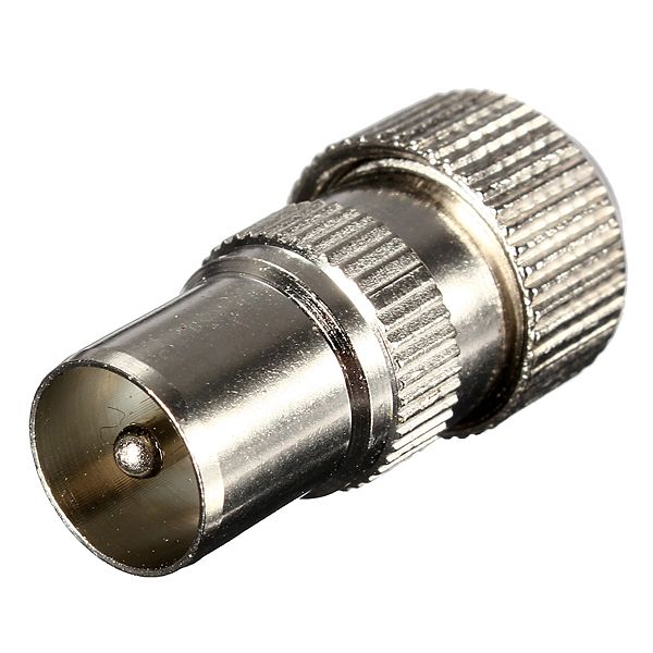 Coax IEC schroef connector recht male