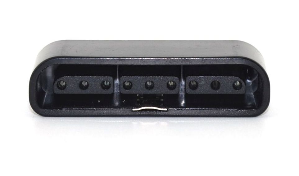 PS2 controller connector female zwart voorkant