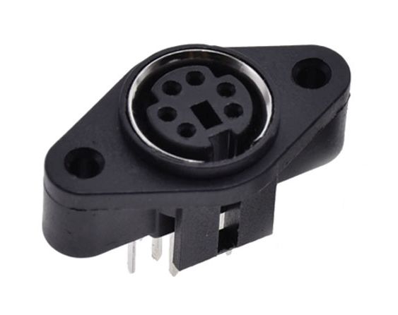 DIN-6 mini connector voor inbouw PS2