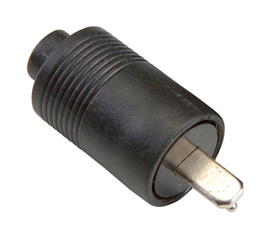 DIN-2 connector male zwart